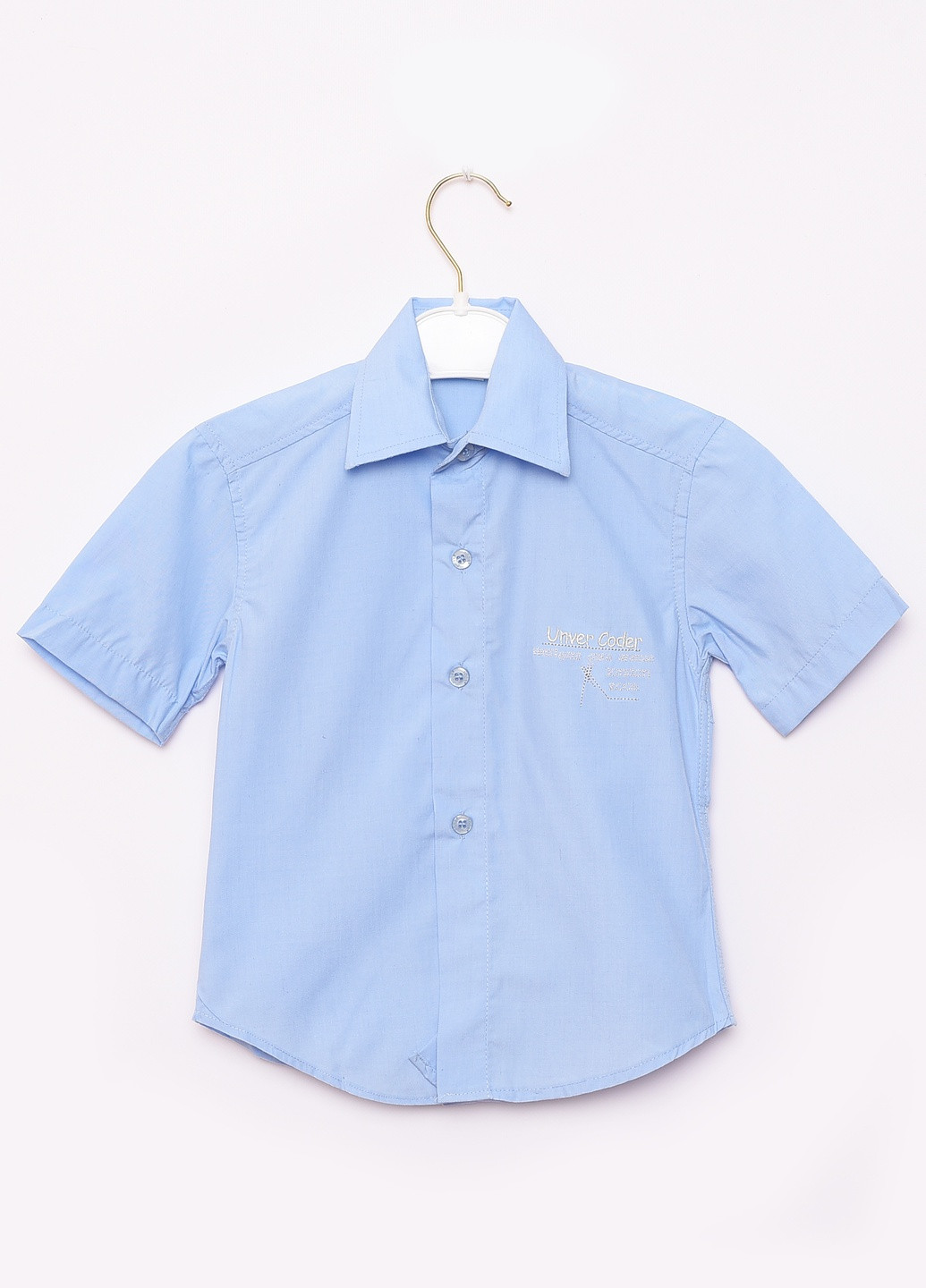 Сорочка дитяча хлопчик блакитна Let's Shop (253849555)