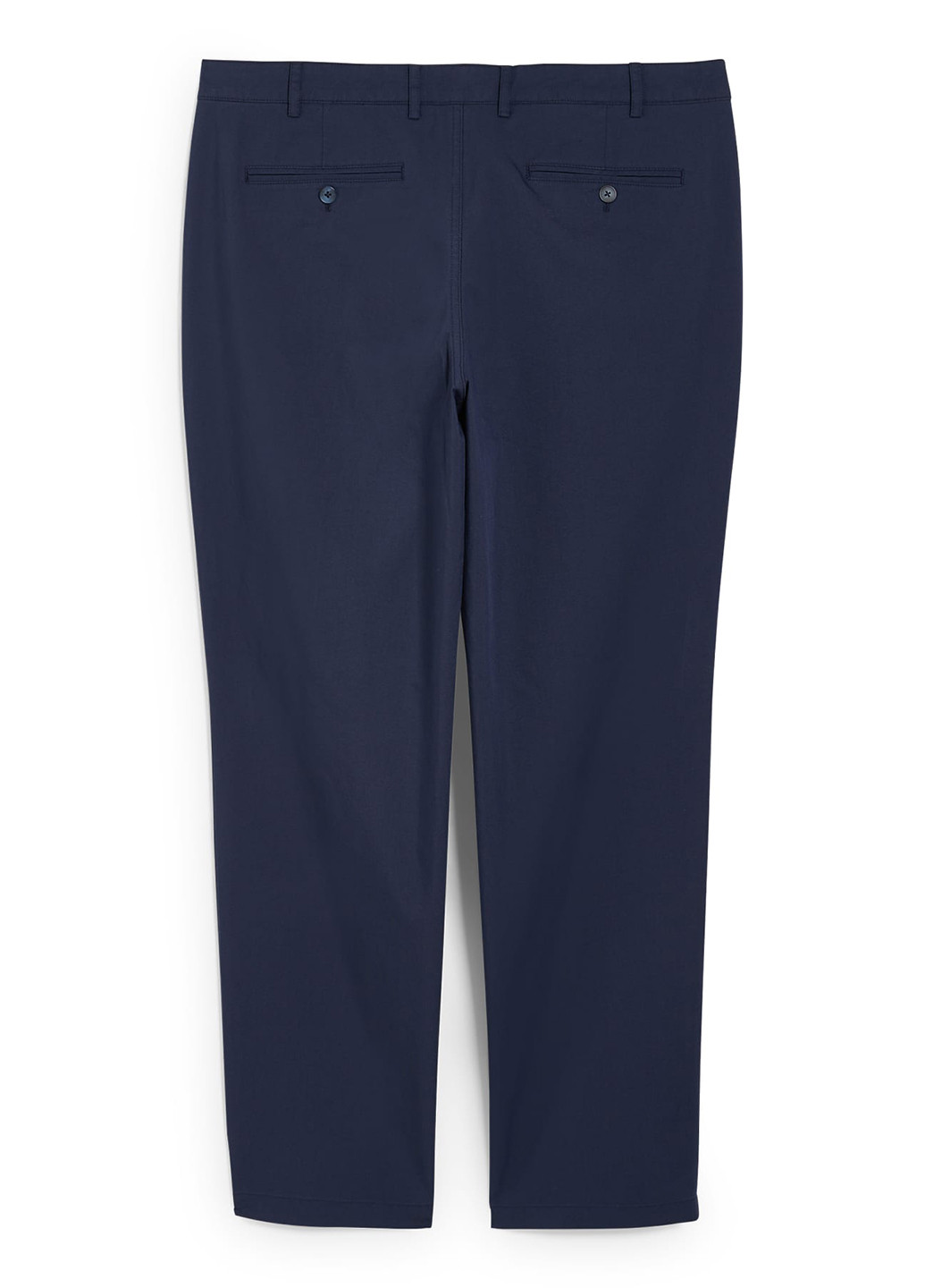 Темно-синие кэжуал демисезонные зауженные брюки C&A