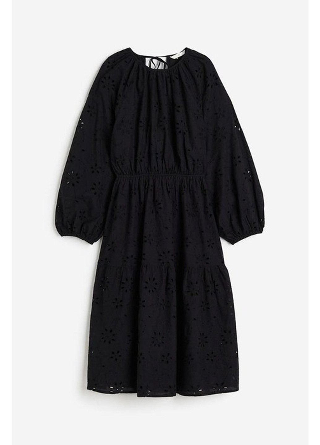 Черное кэжуал платье H&M однотонное