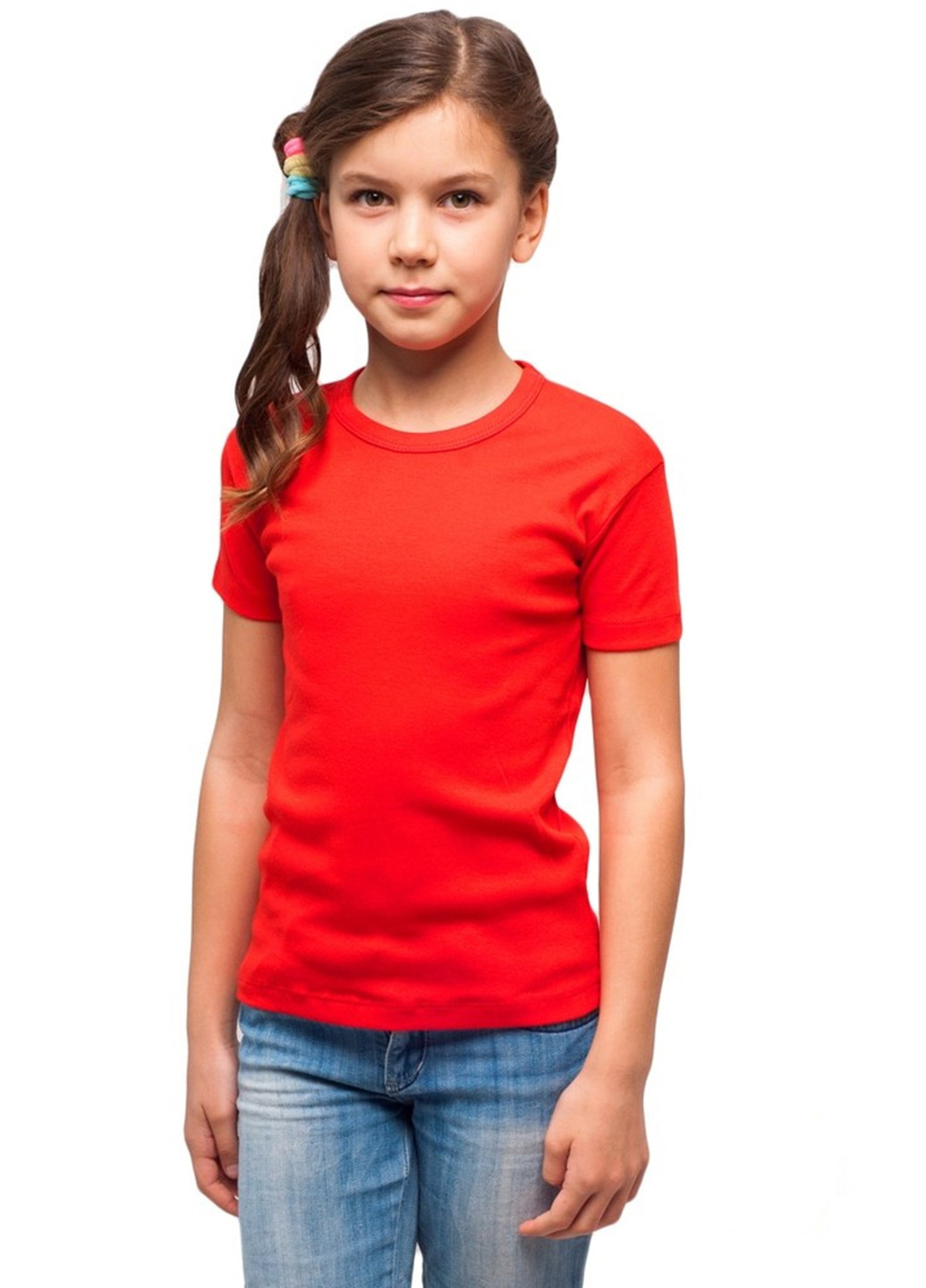 Красная летняя футболка Наталюкс