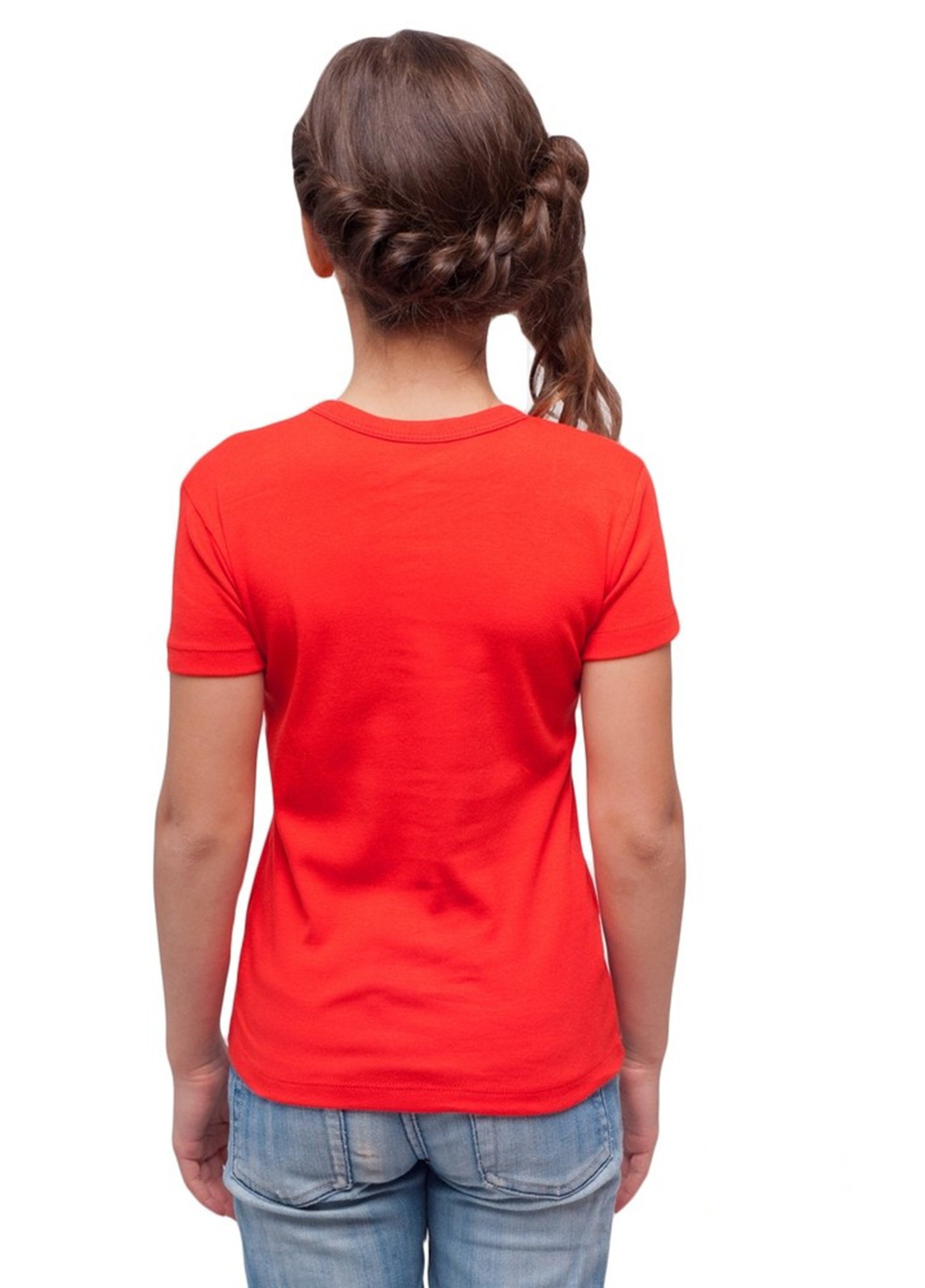 Красная летняя футболка Наталюкс