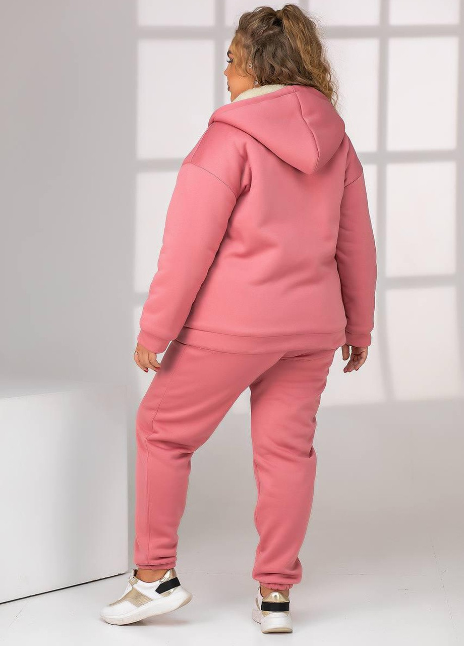 Жіночий теплий костюм на флісі кольору фреза р.52/54 382770 New Trend (255663456)