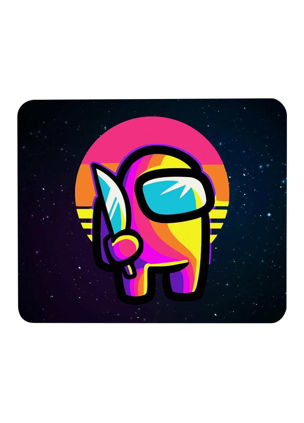 Килимок для мишки Амонг Ас Червоний (Among Us Red) (25108-2406-1) 29х21 см MobiPrint (224437329)