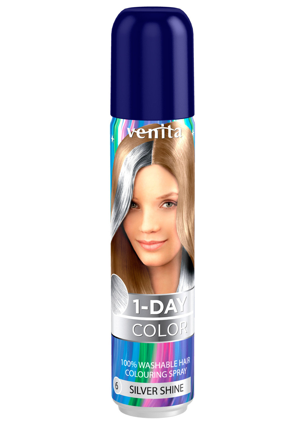 Фарба-спрей для волосся 1-Day Colouring Spray №6 Сріблясте сяйво Venita (202165417)