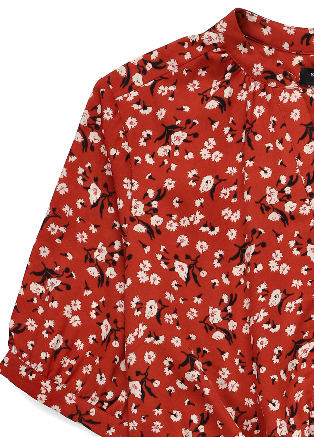 Коричнева кежуал сукня сукня-сорочка Selected Femme з квітковим принтом