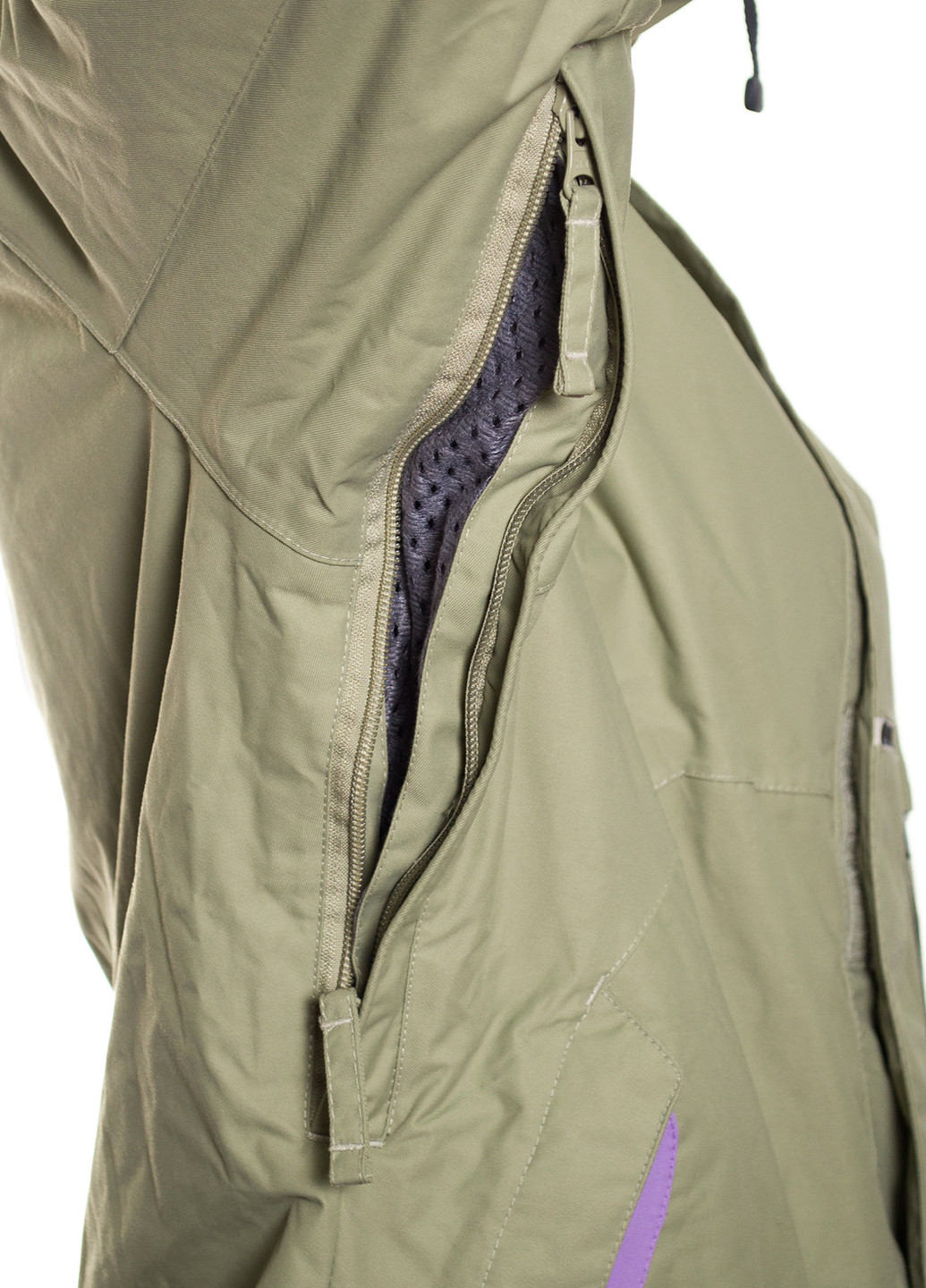 Оливковая (хаки) зимняя куртка лыжная Billabong