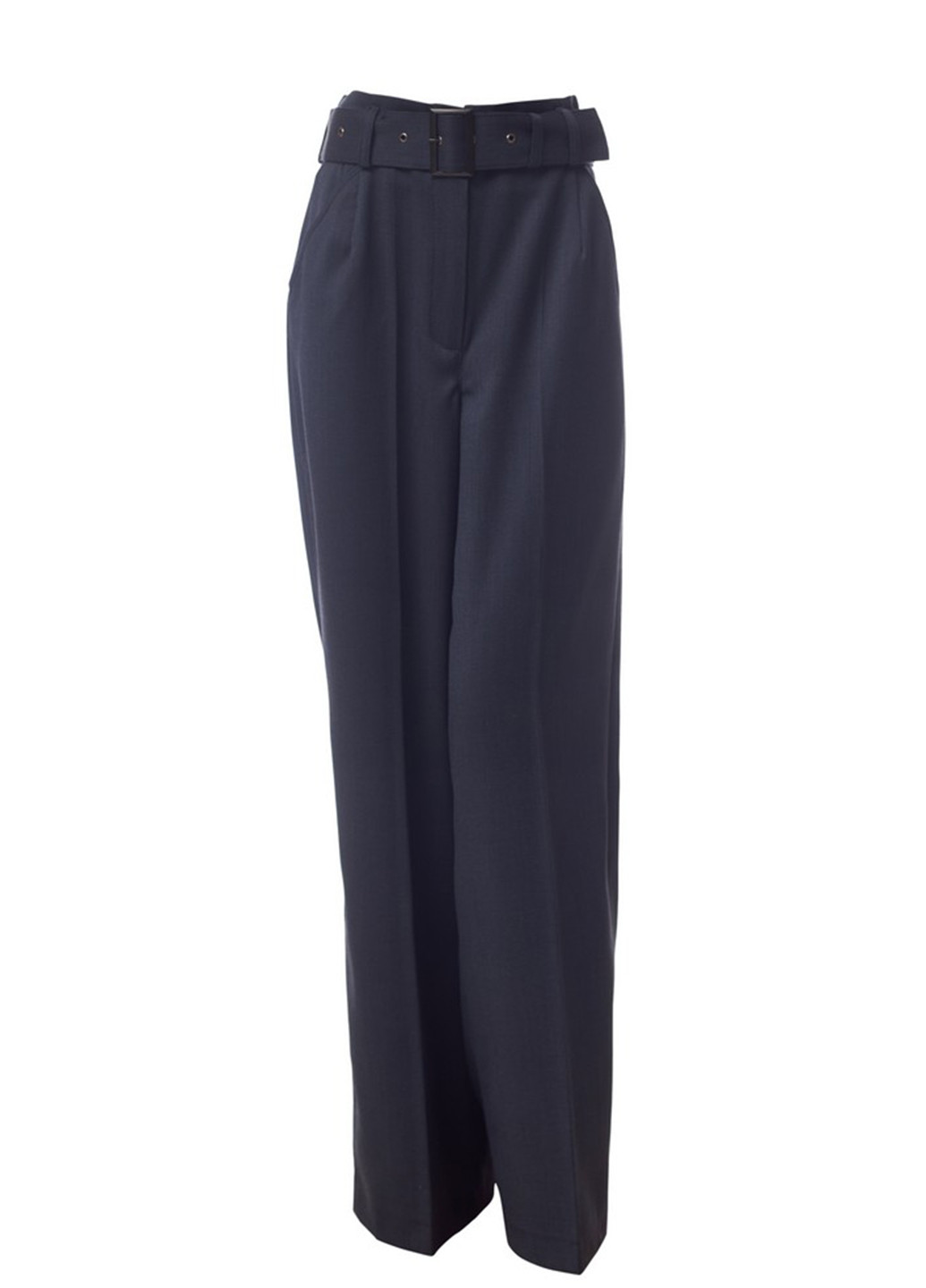 Темно-синие кэжуал летние прямые брюки MiNiMax