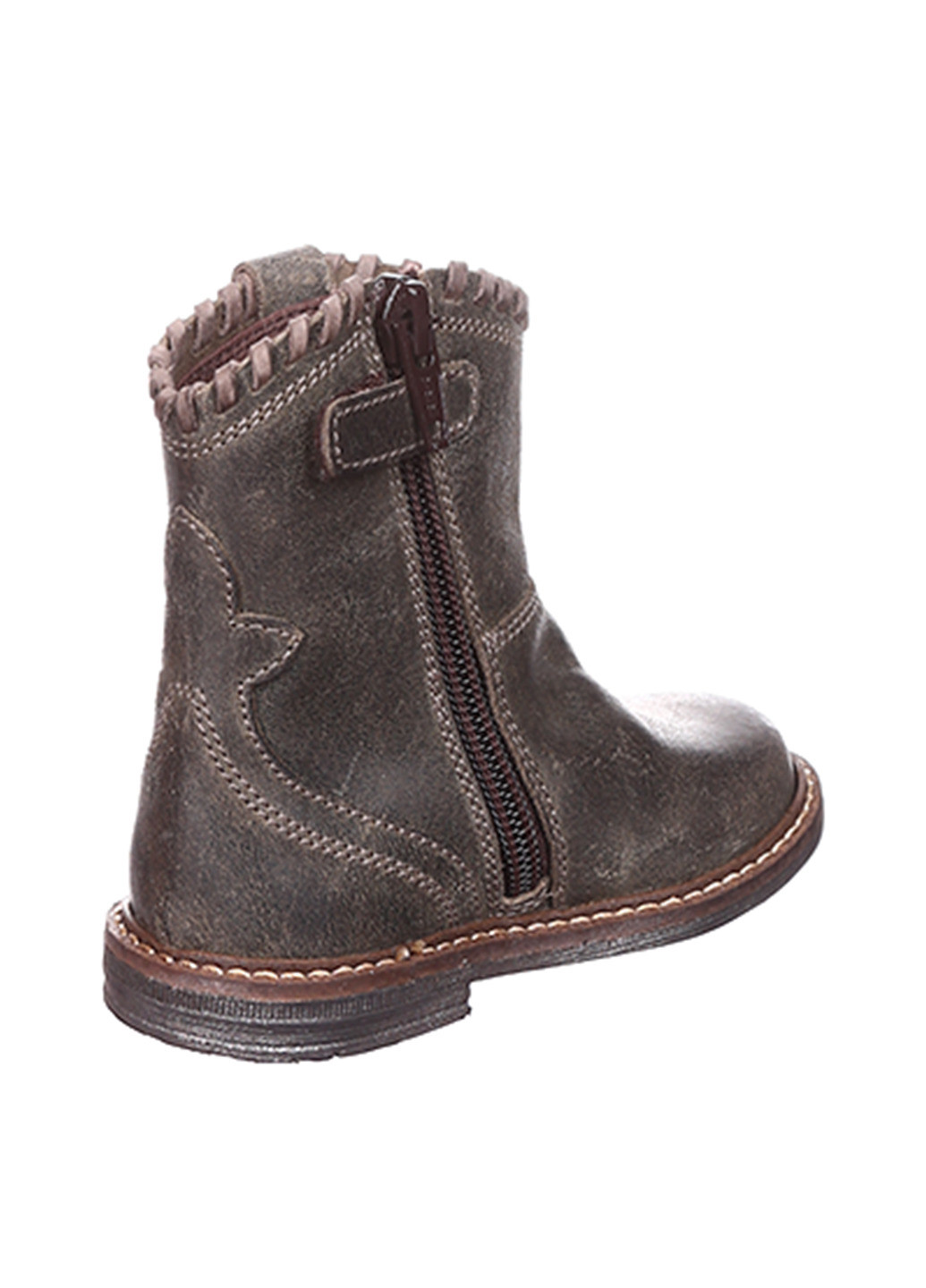 Серо-коричневые осенние полусапоги Bana & Co