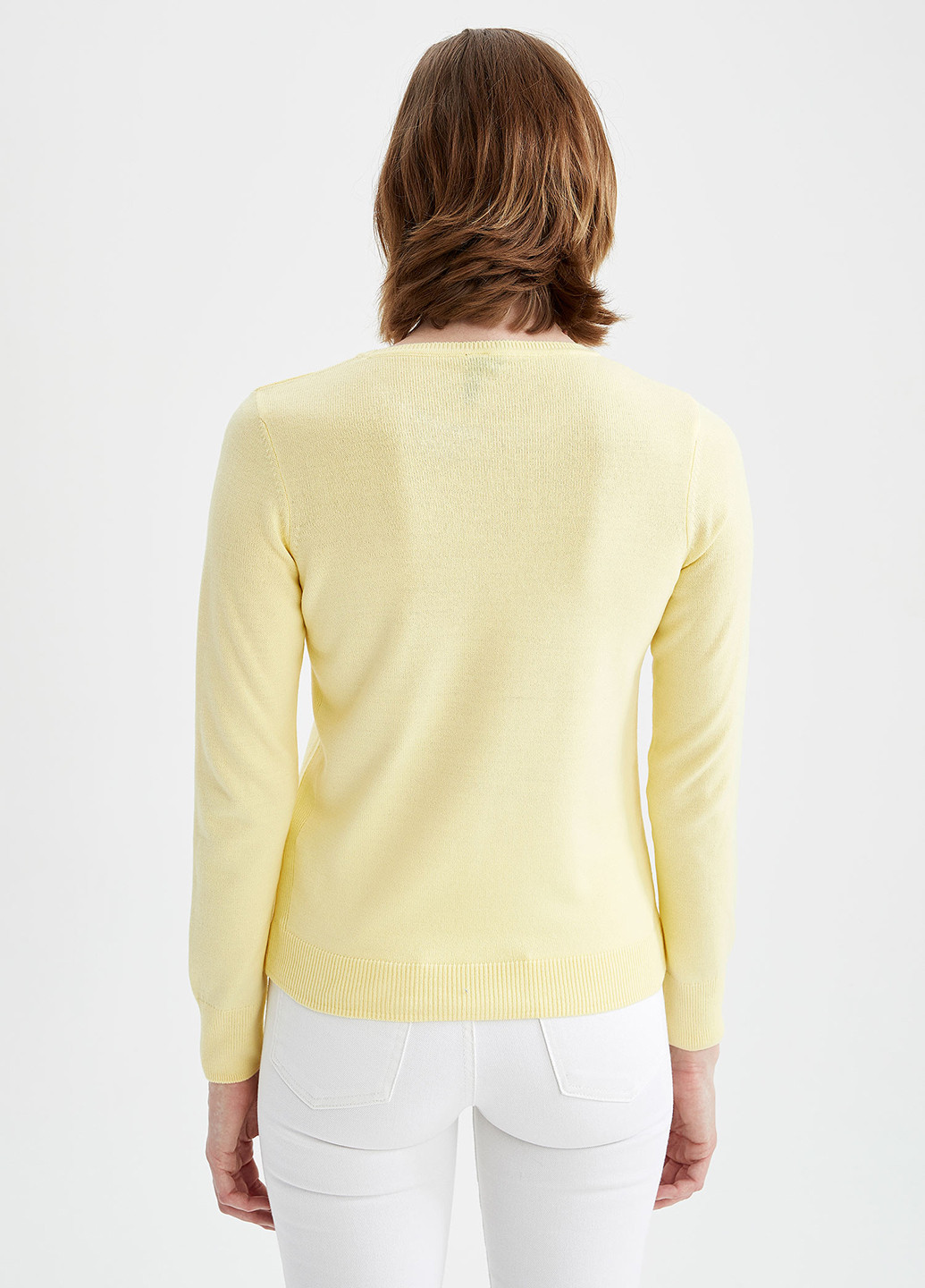 Жовтий демісезонний светр джемпер DeFacto