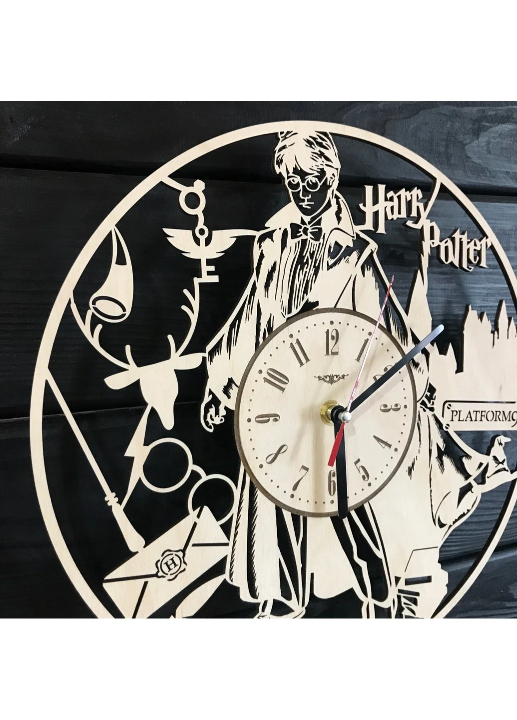 Handmade часы настенные «Магия Гарри Поттера» 7Arts (253566018)