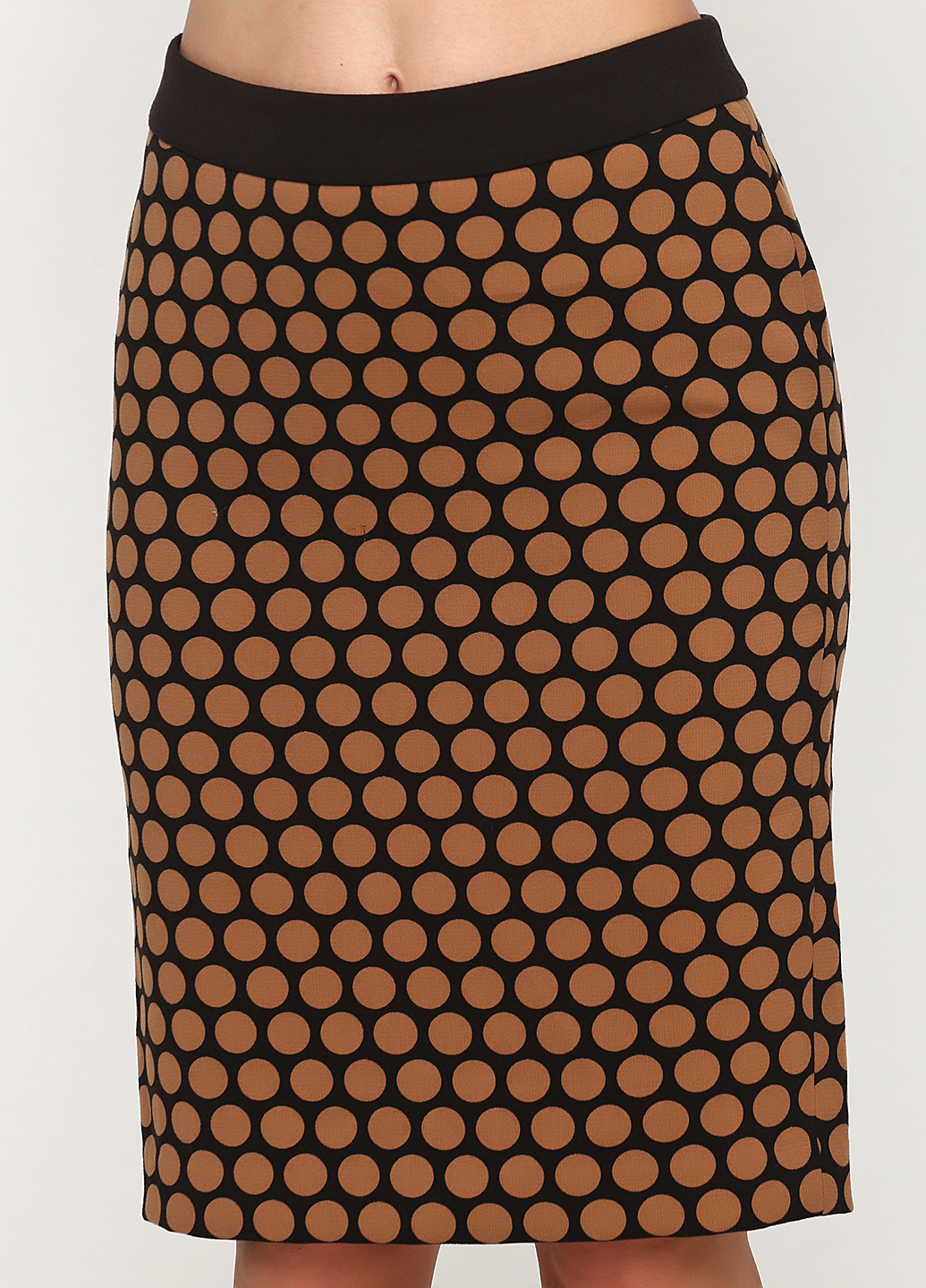 Коричневая кэжуал с орнаментом юбка Talbots карандаш