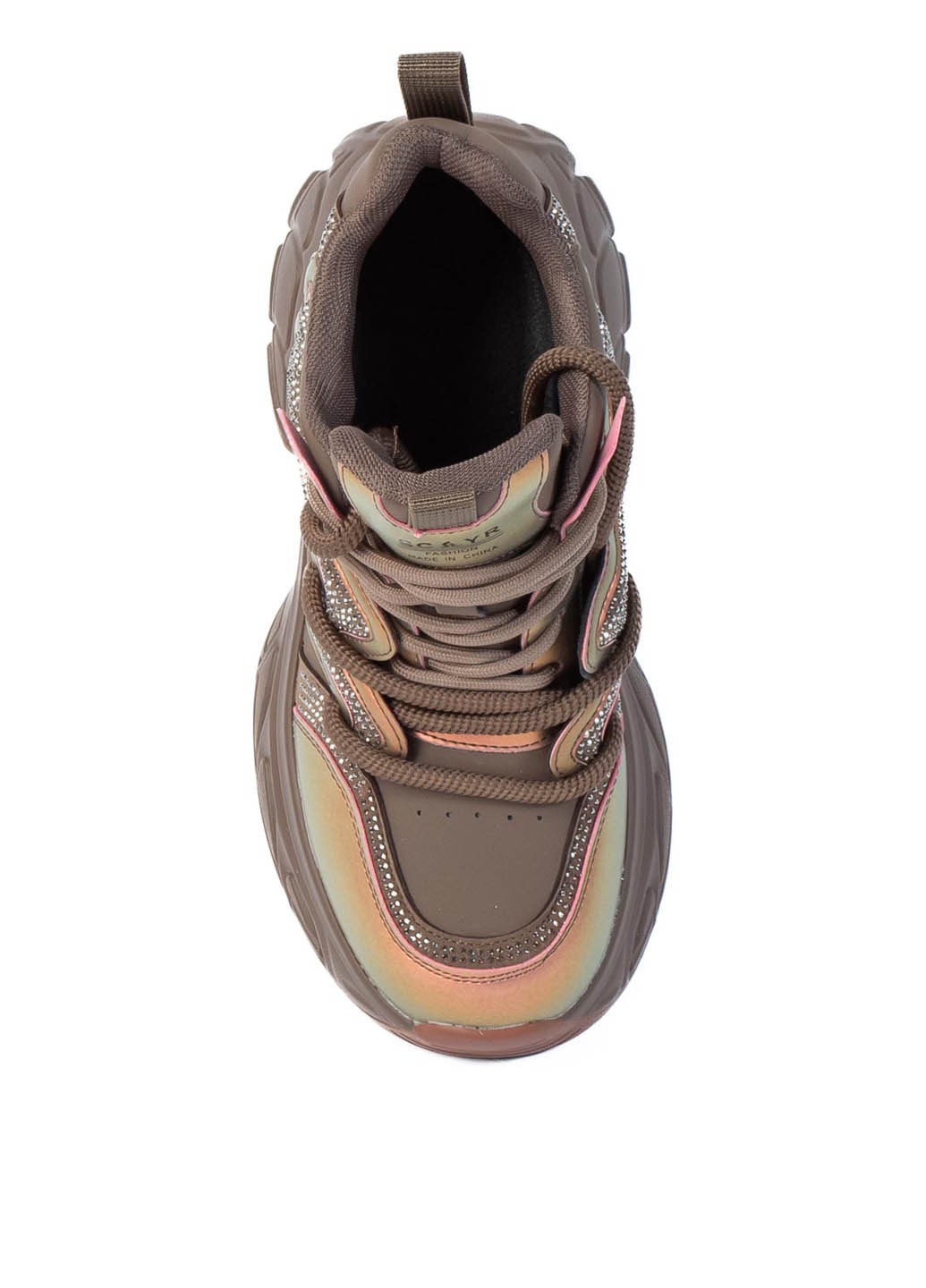 Осенние ботинки Bigrosse со стразами, лаковые