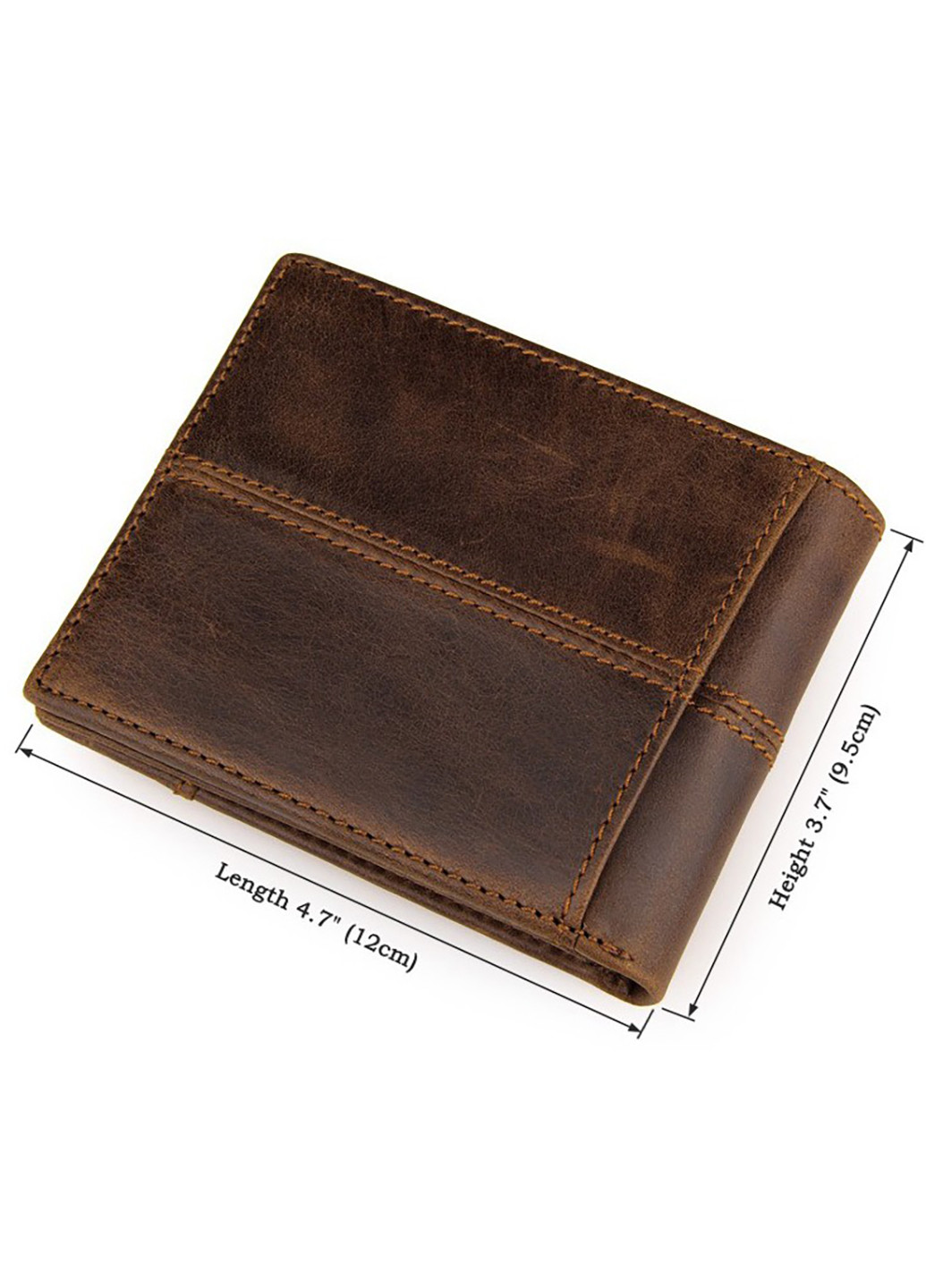 Мужской кожаный кошелек 12x9,5 см Vintage (252132728)