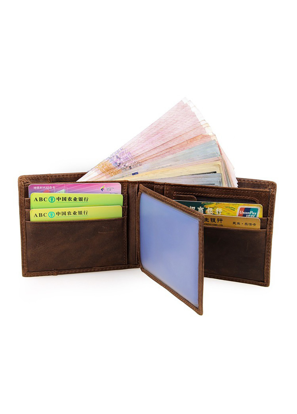 Мужской кожаный кошелек 12x9,5 см Vintage (252132728)