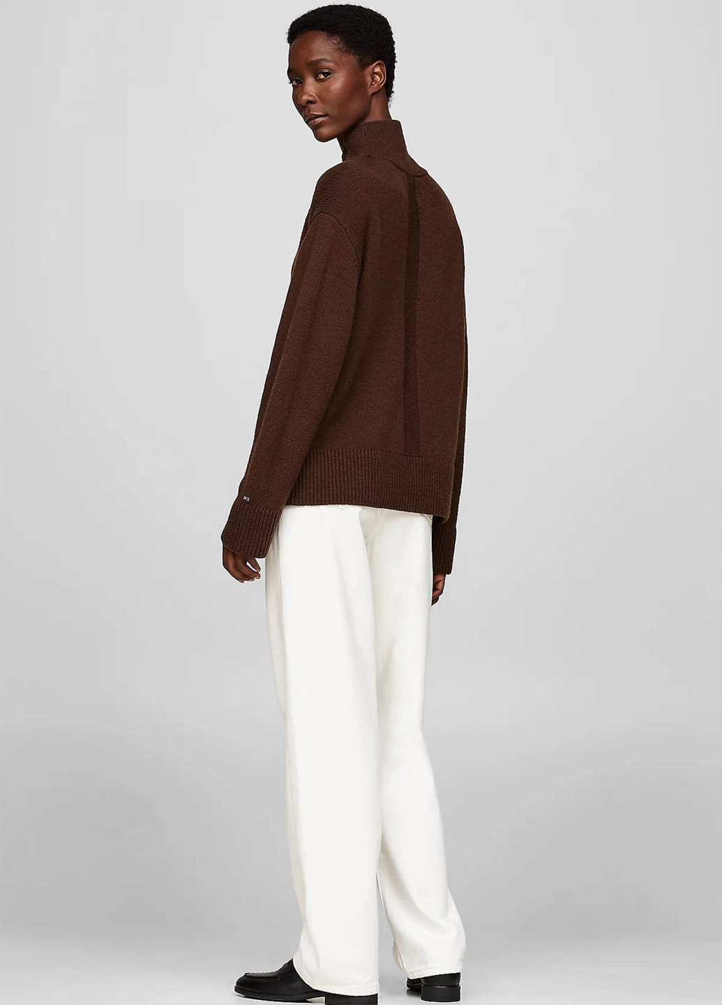 Темно-коричневый зимний свитер Tommy Hilfiger