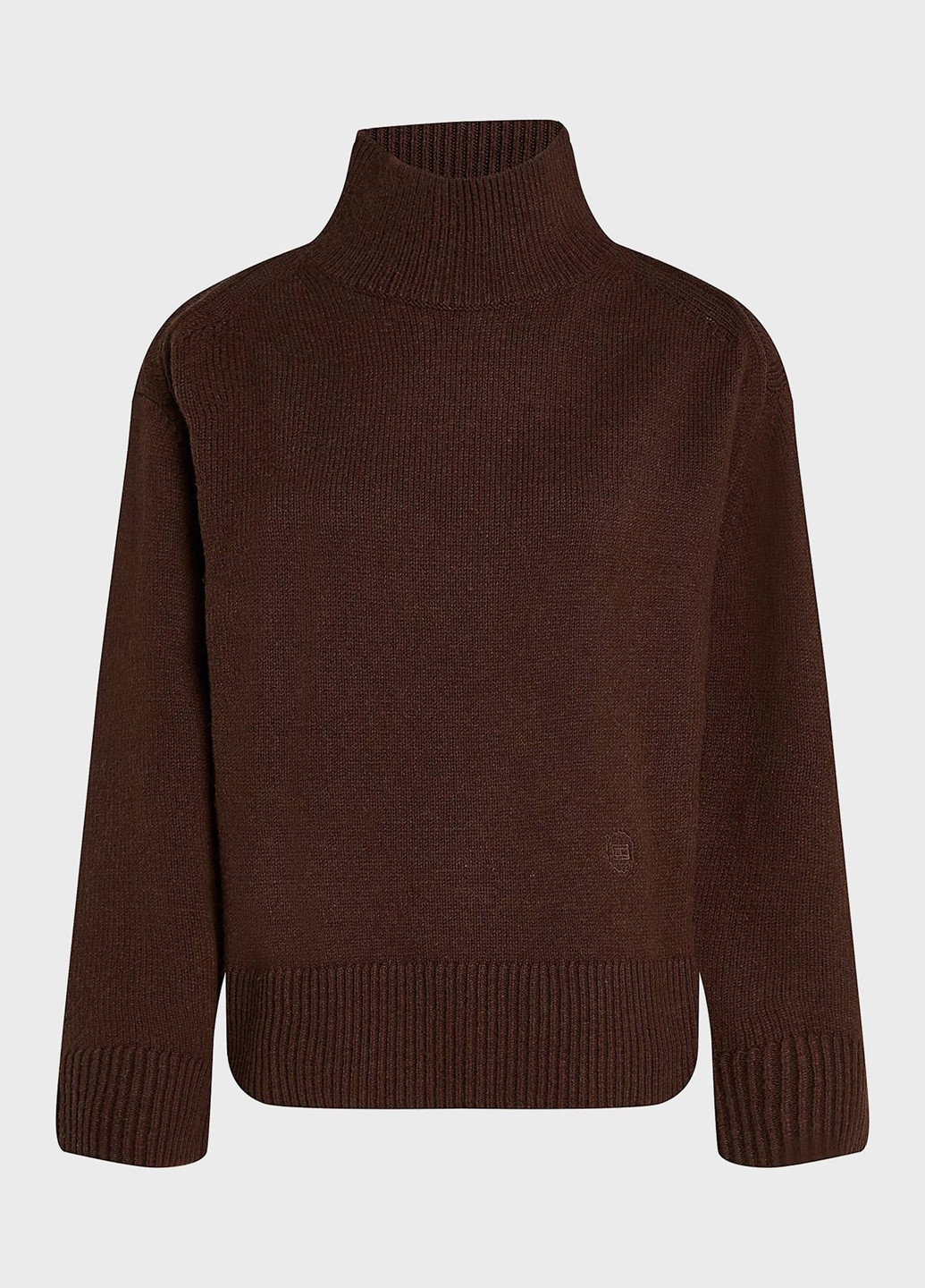 Темно-коричневый зимний свитер Tommy Hilfiger