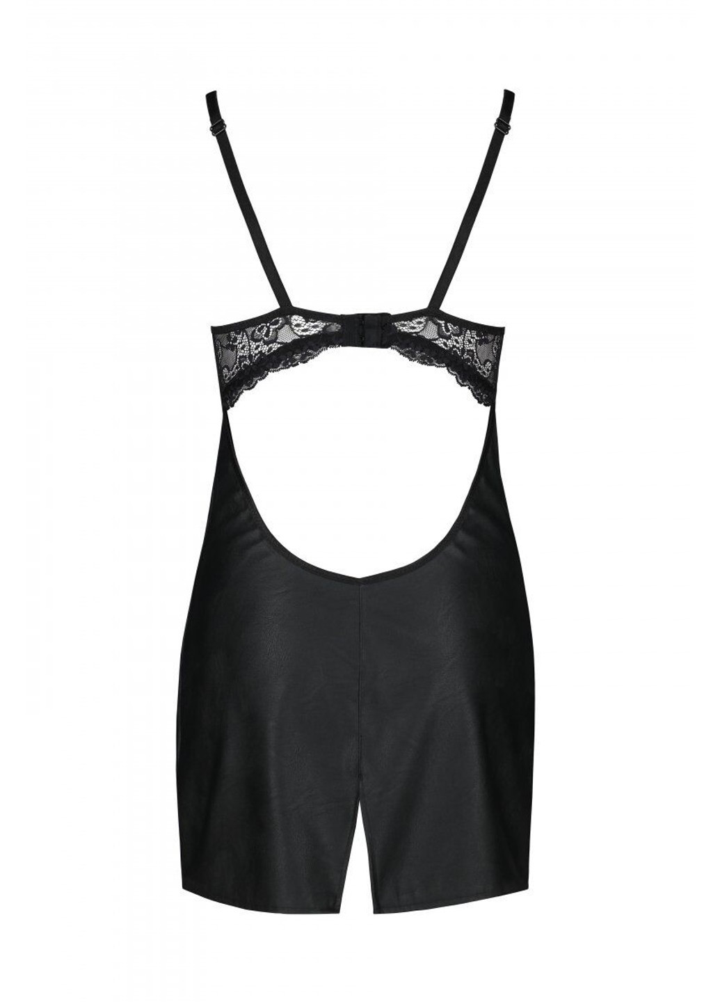 Бебі-дол з еко-шкіри та мережива Loona Chemise black XXL/XXXL - Passion (255459047)