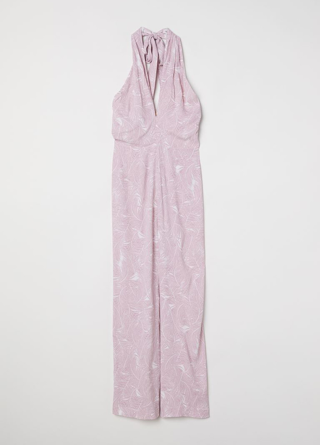 Комбінезон H&M комбінезон-брюки малюнок фіолетовий кежуал віскоза, креп