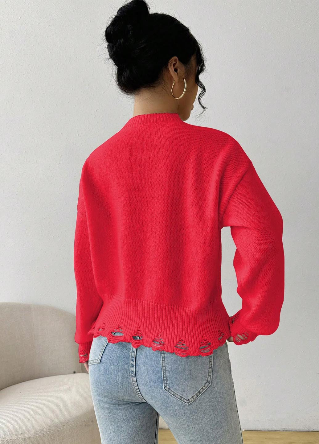 Червоний демісезонний джемпер джемпер SHEIN