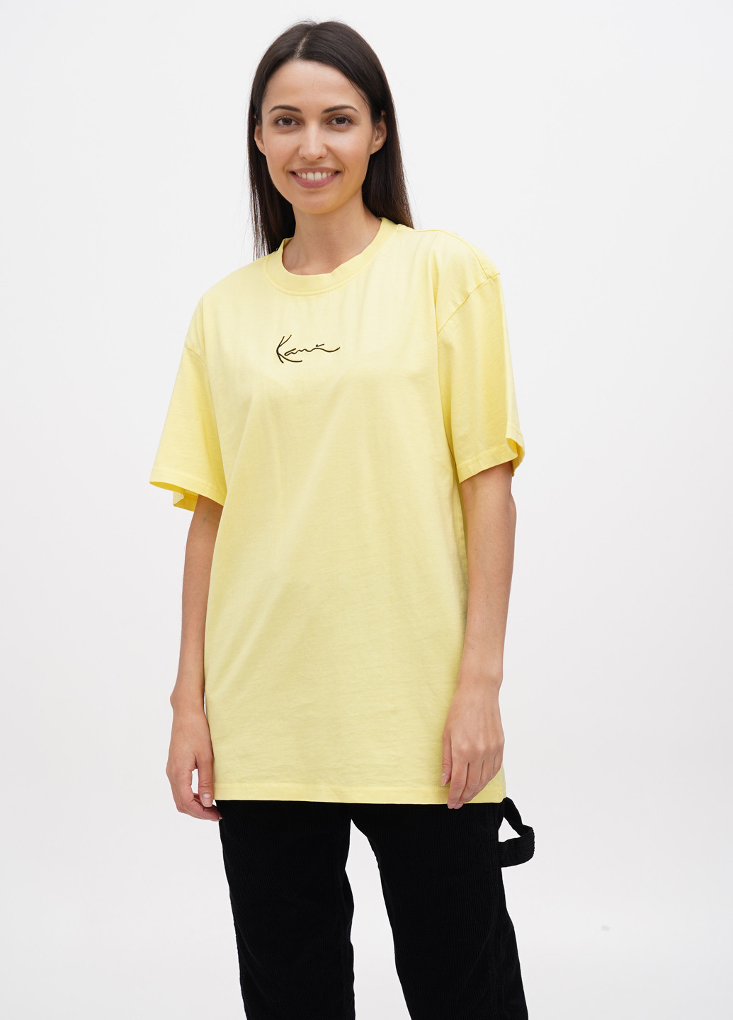 Жовта літня футболка Karl Kani