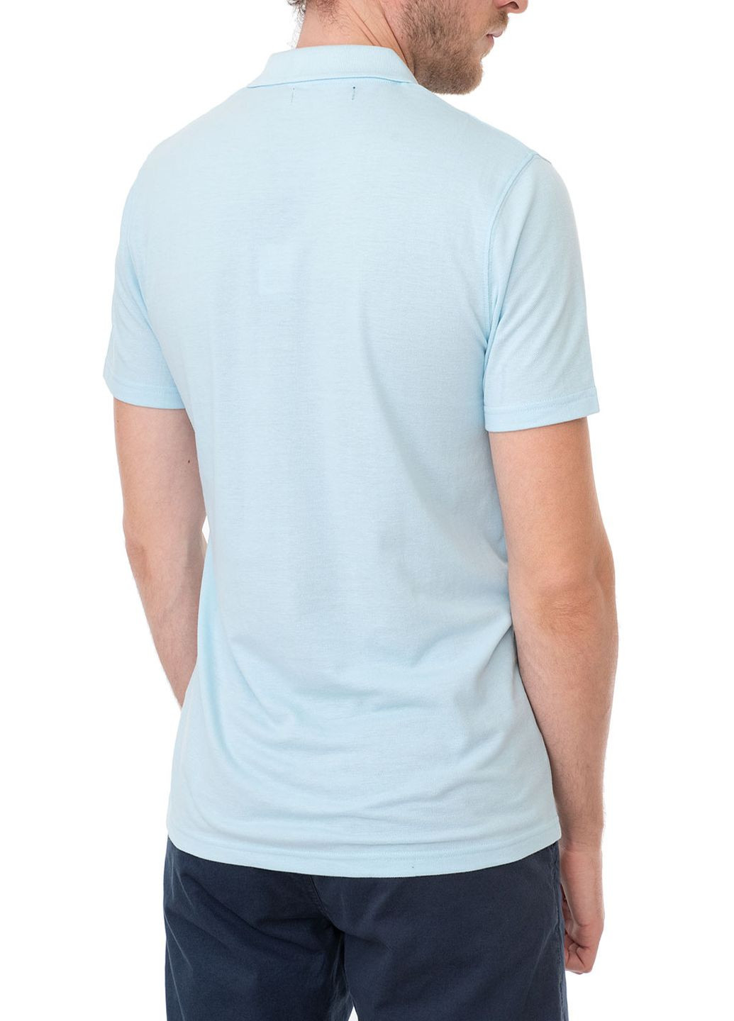 Голубой футболка-поло для мужчин E-Bound