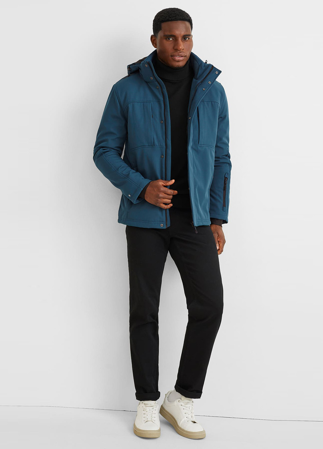 Синяя демисезонная куртка C&A