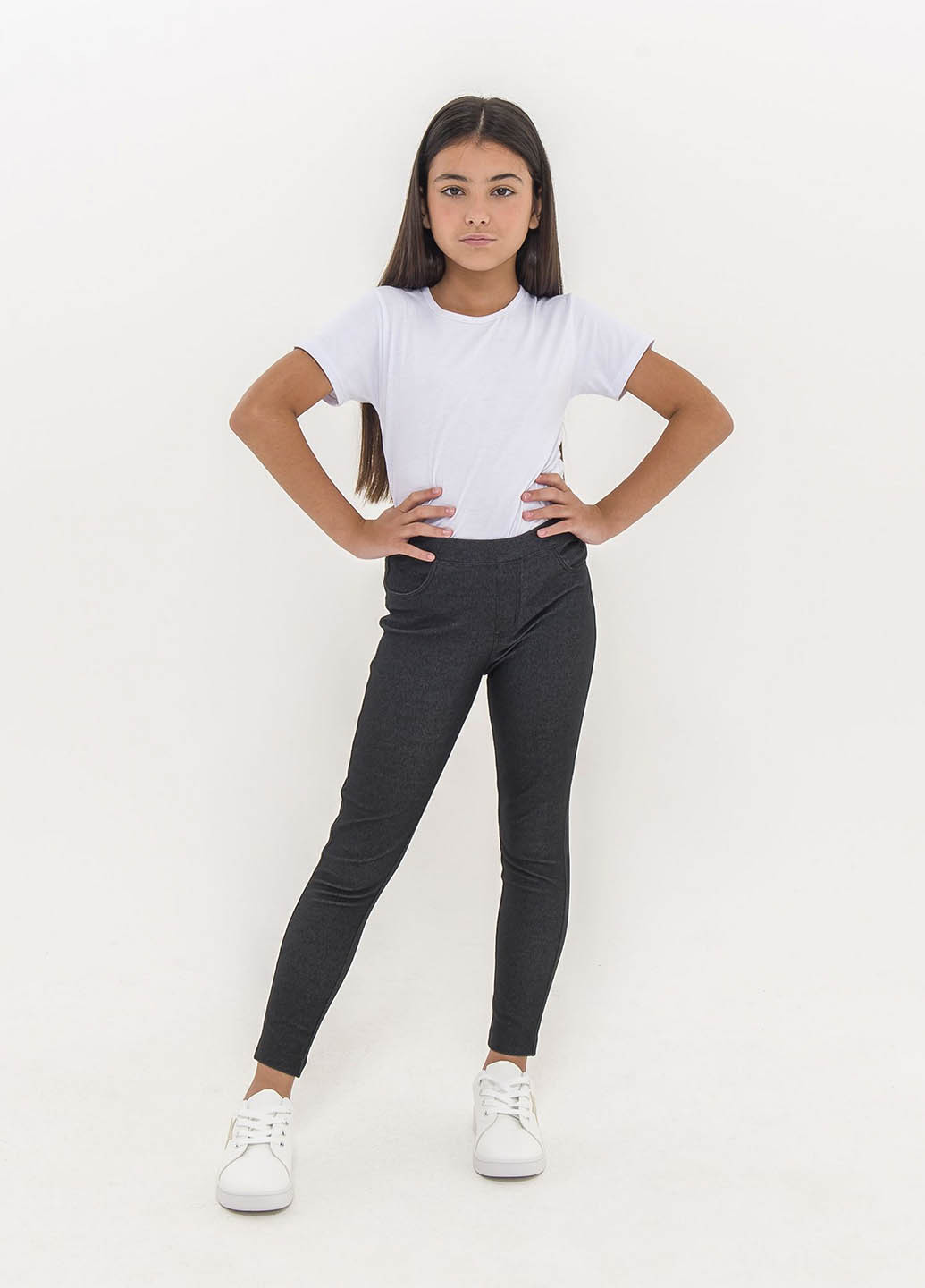 Темно-серые демисезонные леггинсы Piazza Italia