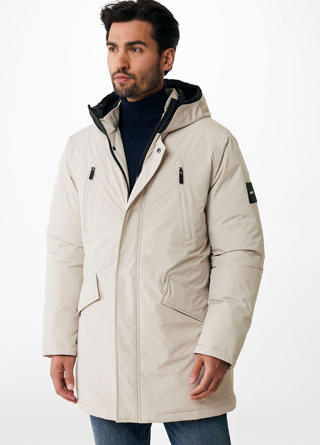 Светло-бежевая зимняя куртка Mexx