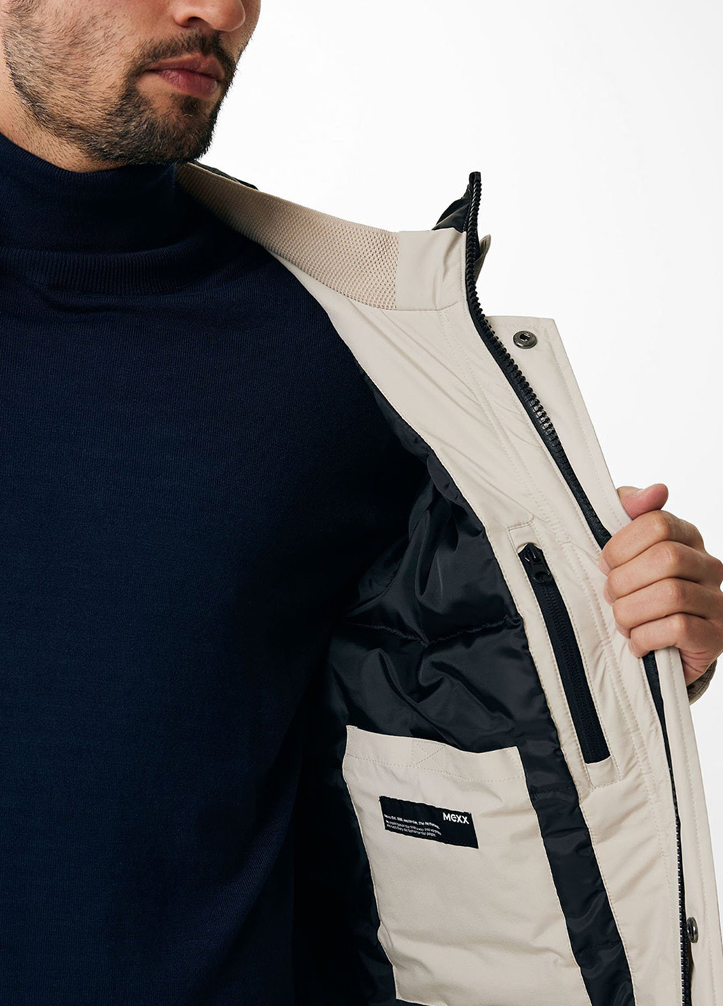 Светло-бежевая зимняя куртка Mexx