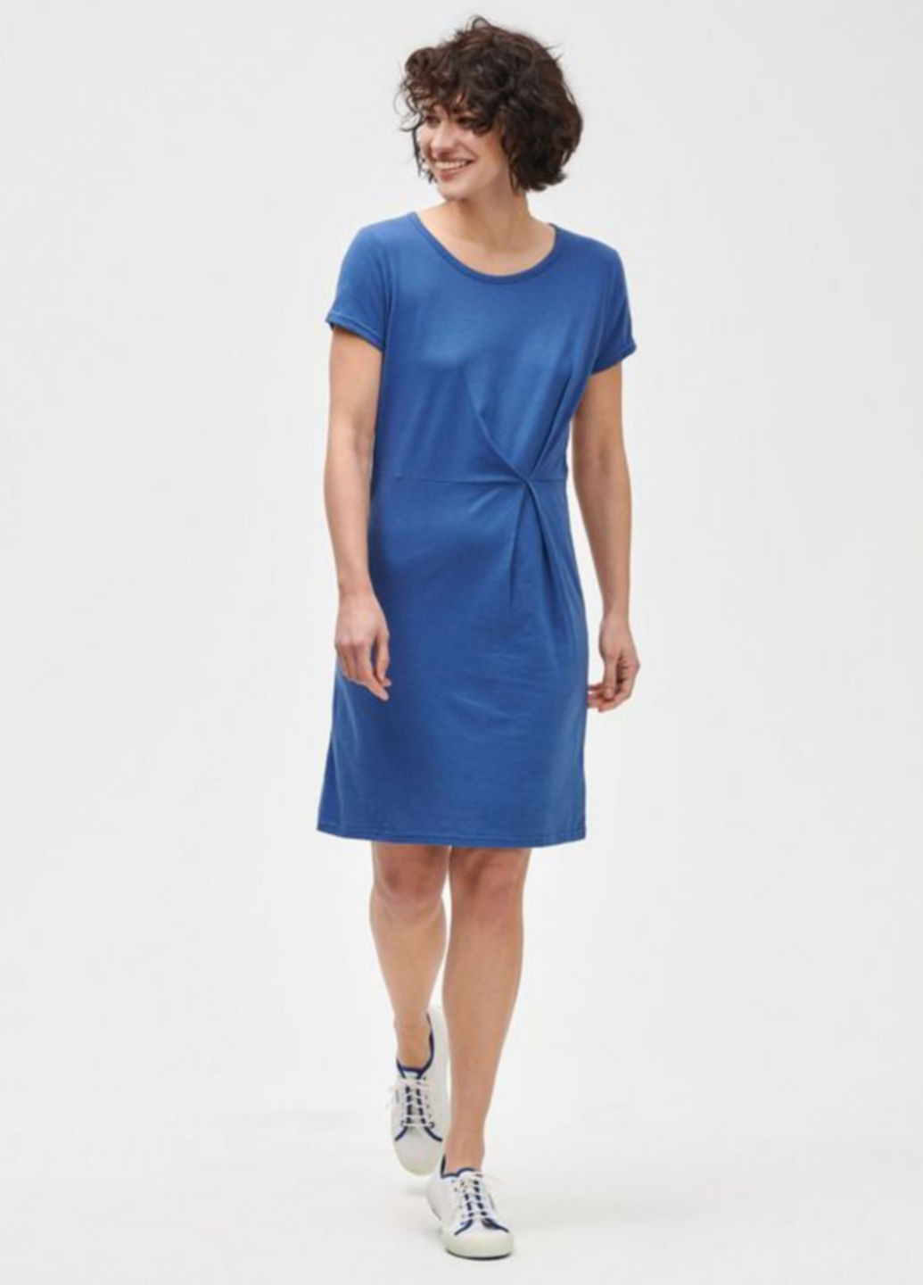 Голубое кэжуал платье платье-футболка Gap однотонное