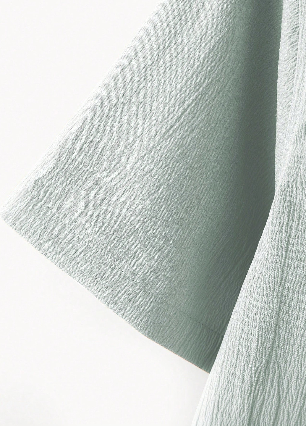 Мятная классическая, кэжуал рубашка однотонная SHEIN