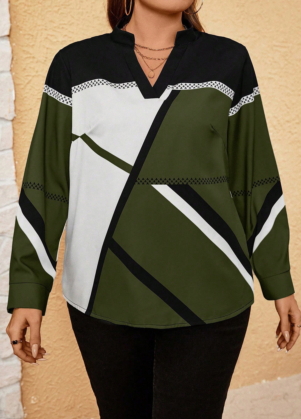 Комбінована блуза SHEIN