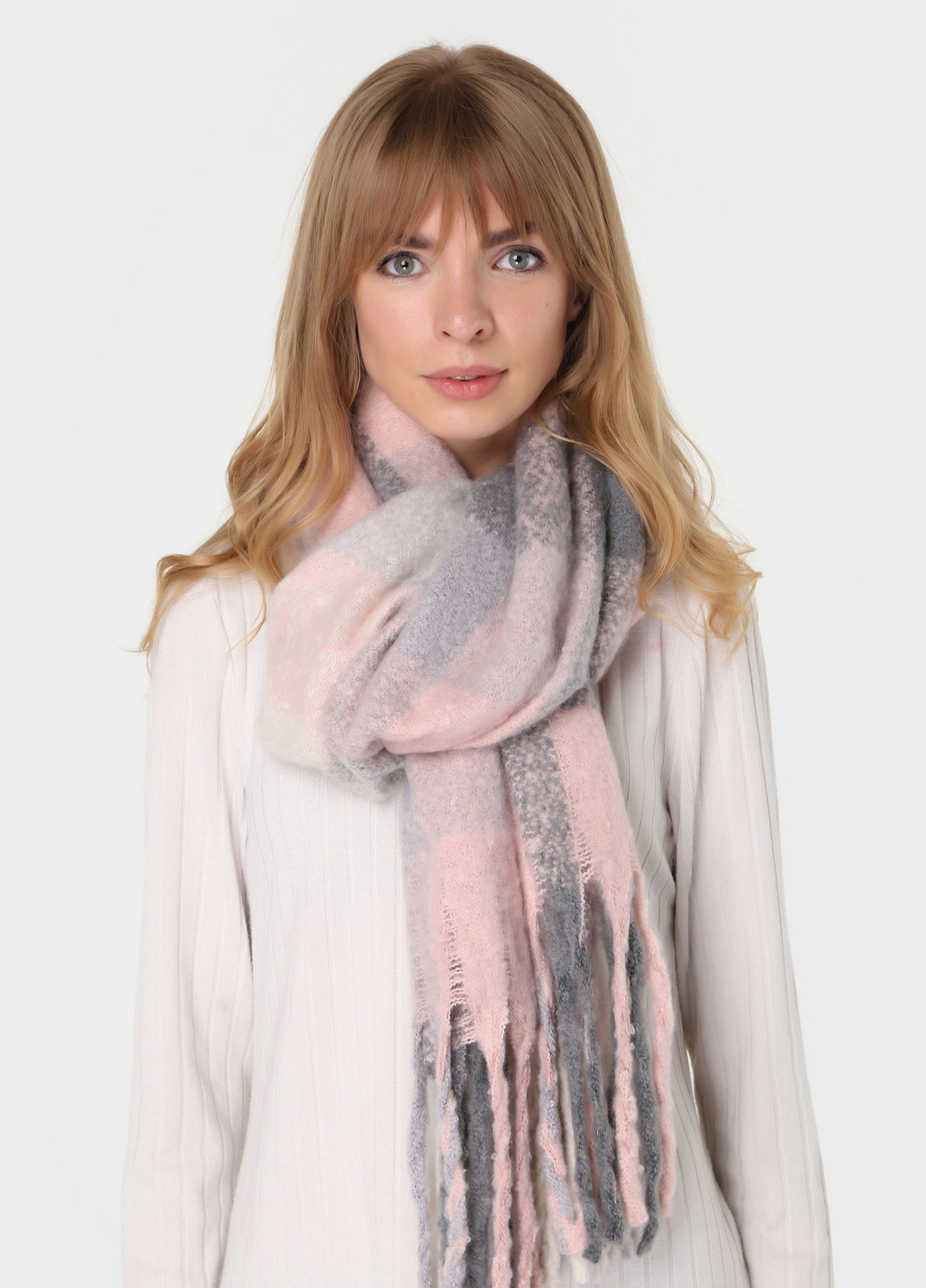 Очень теплый зимний шарф 445017 Розовый 185*50 см Merlini cordoba (254907859)