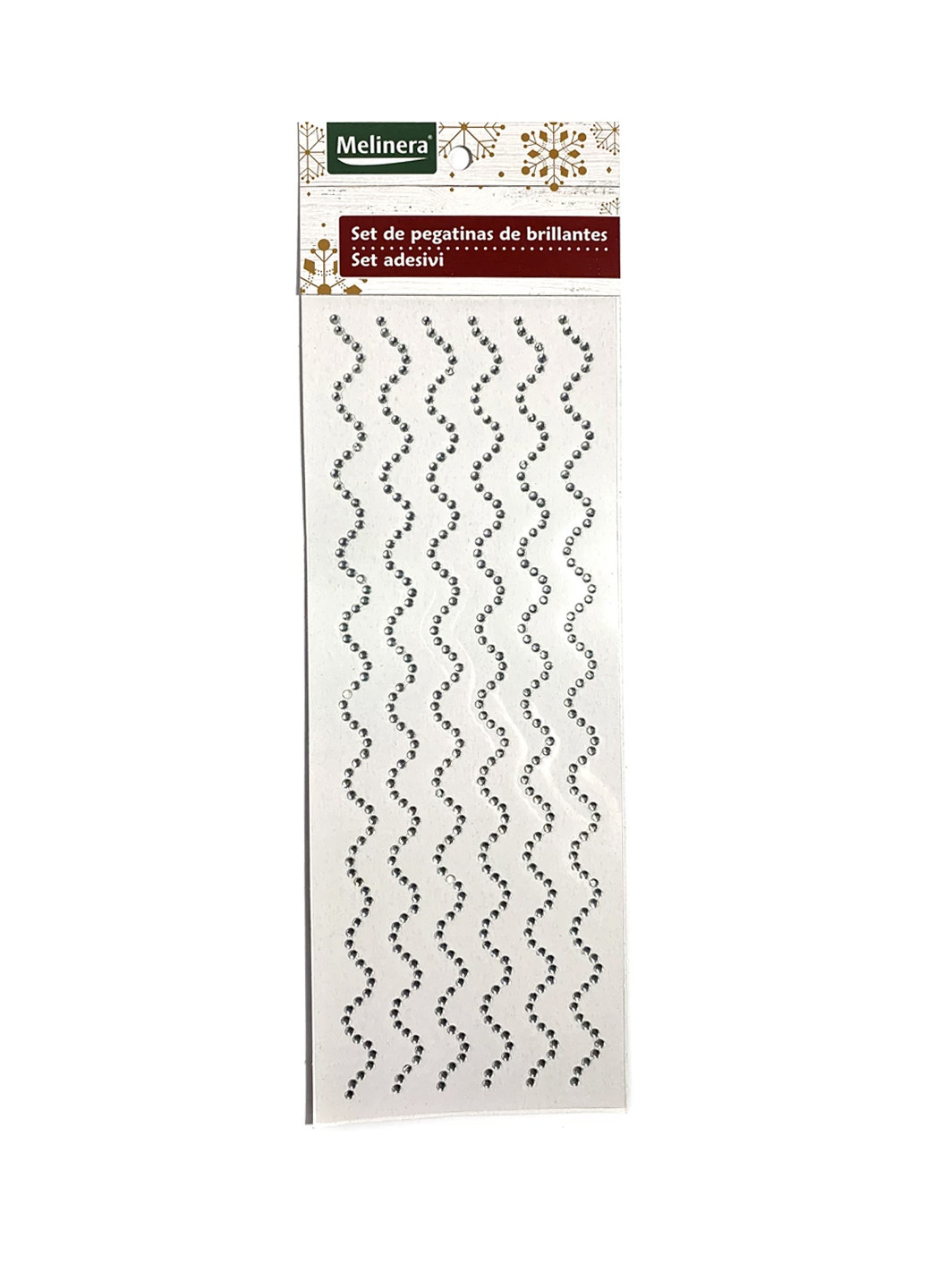 Новорічні наклейки Стрази сріблястий Lidl melinera (255878224)