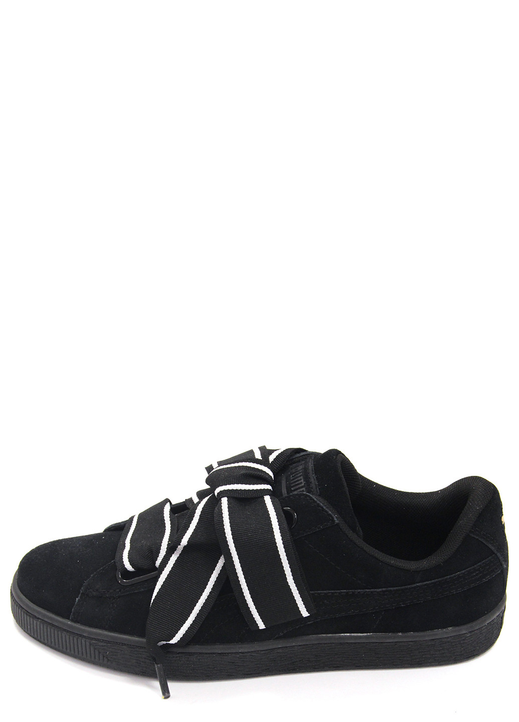Чорні кеди жіночі suede heart satin ii Puma