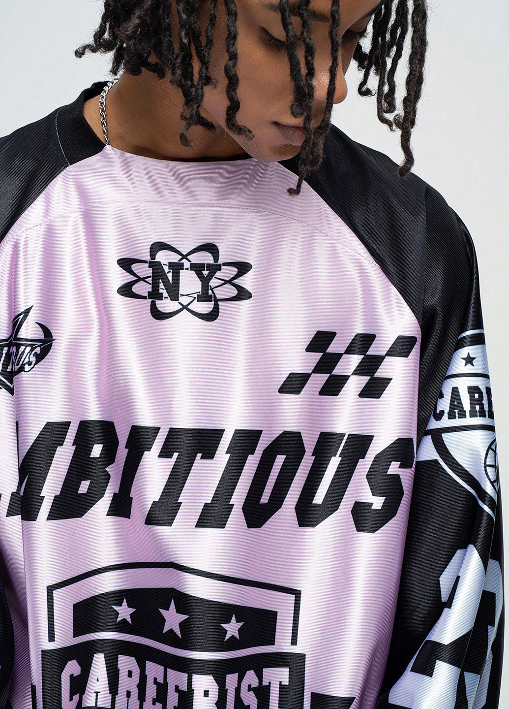 Лонгслів SHEIN напис комбінований кежуали поліестер