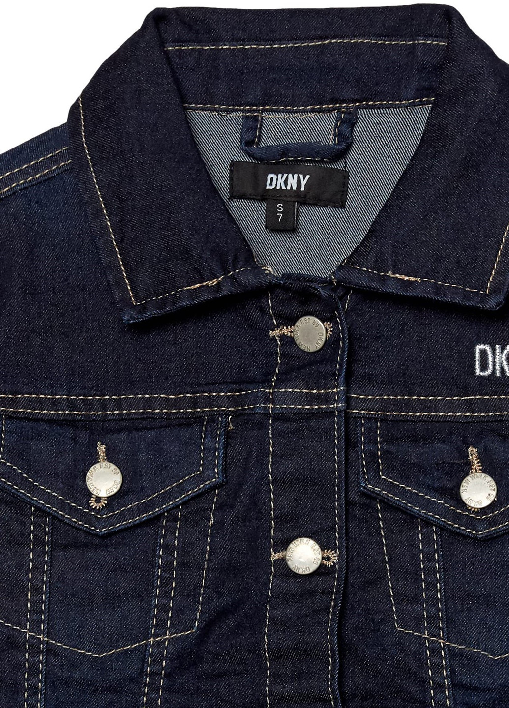 Темно-синя демісезонна куртка DKNY