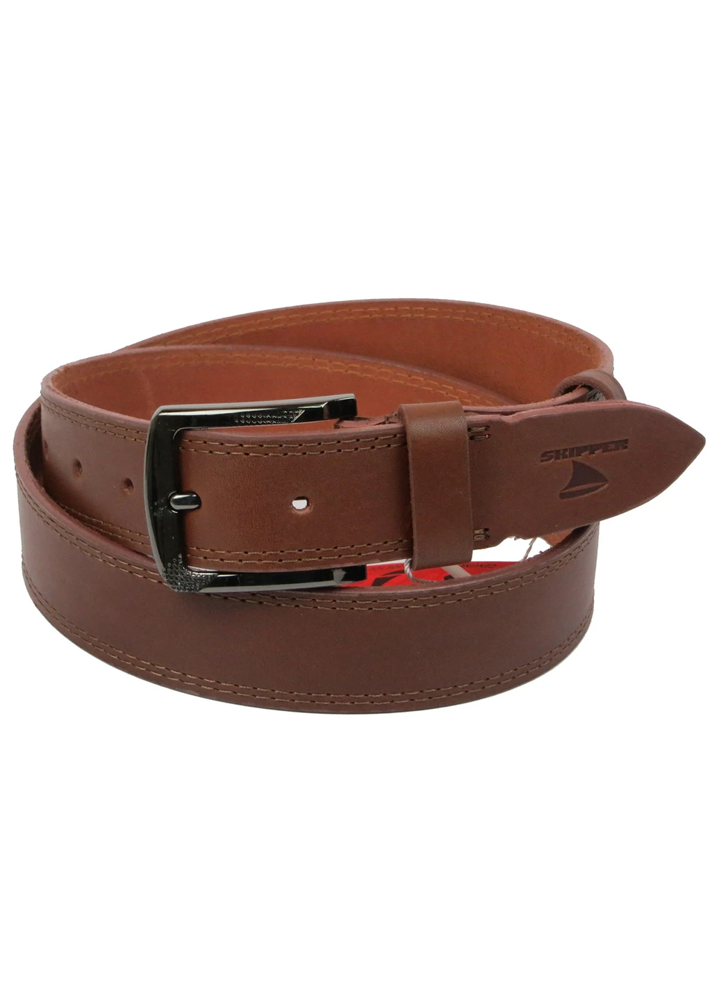 Мужской кожаный ремень 116-136х3,8 см Skipper (233420560)