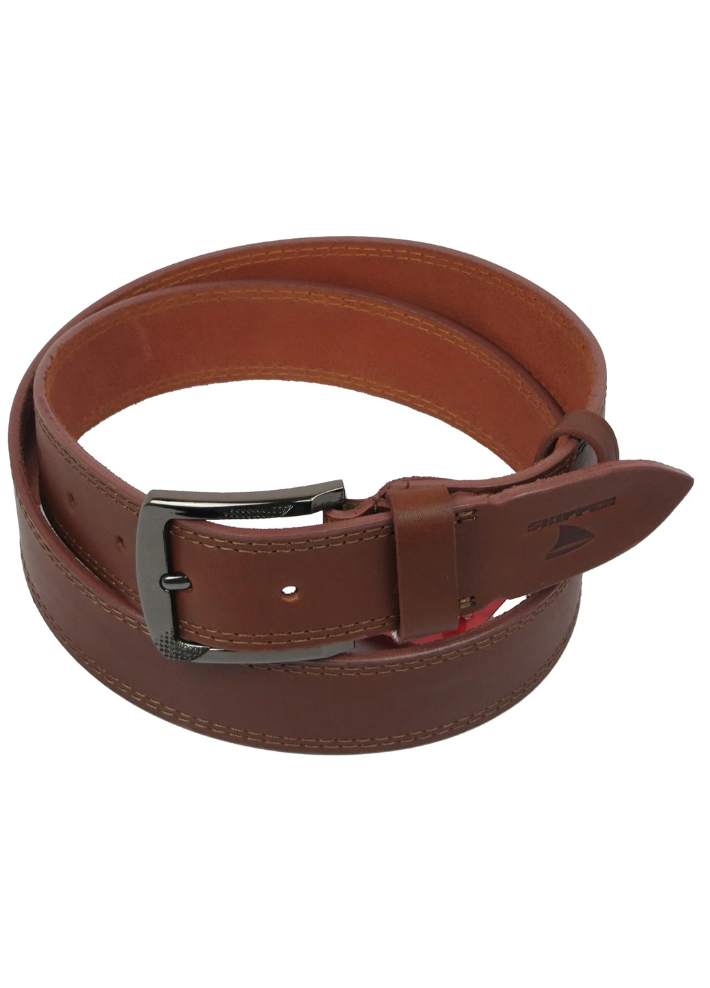 Мужской кожаный ремень 116-136х3,8 см Skipper (233420560)