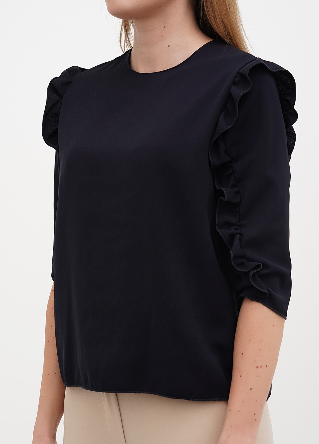 Тёмно-синяя блуза Zara