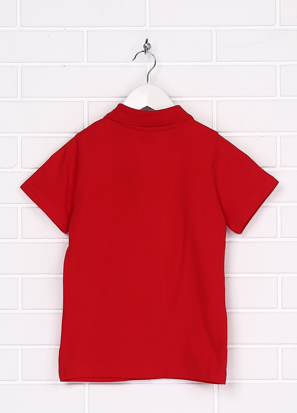 Красная детская футболка-поло для мальчика Topolino с рисунком