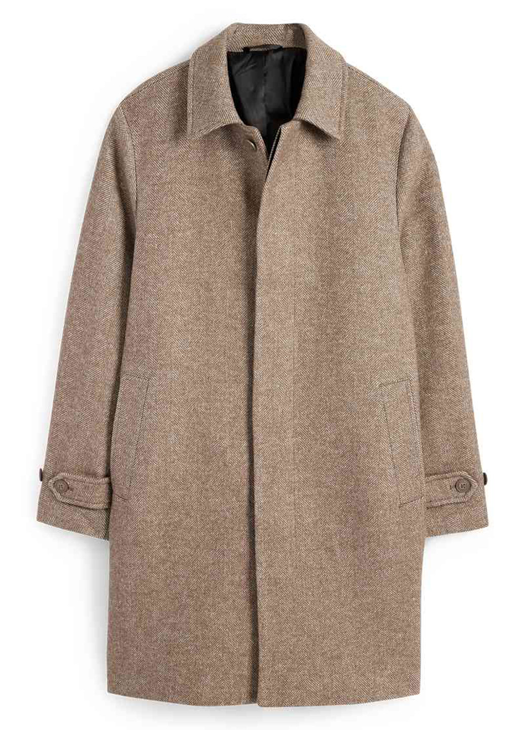 Бежевое демисезонное Пальто однобортное C&A