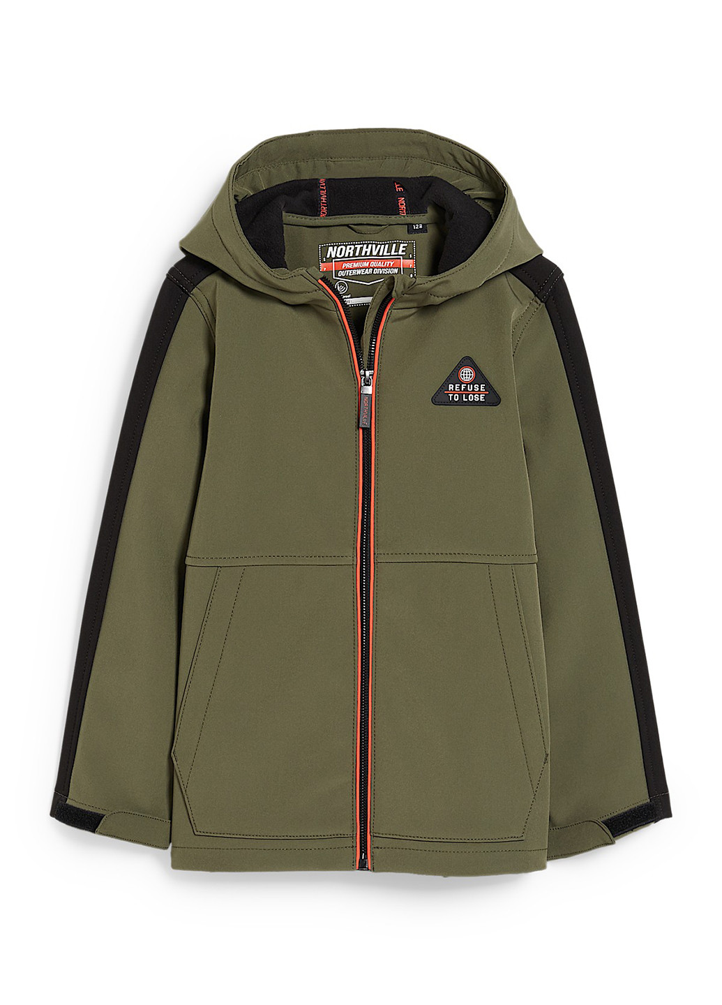 Оливкова (хакі) демісезонна куртка C&A