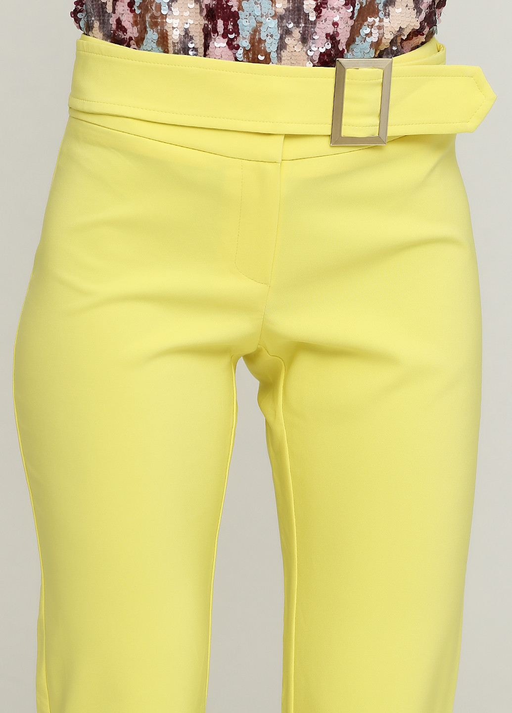 Желтые кэжуал демисезонные зауженные брюки Rinascimento