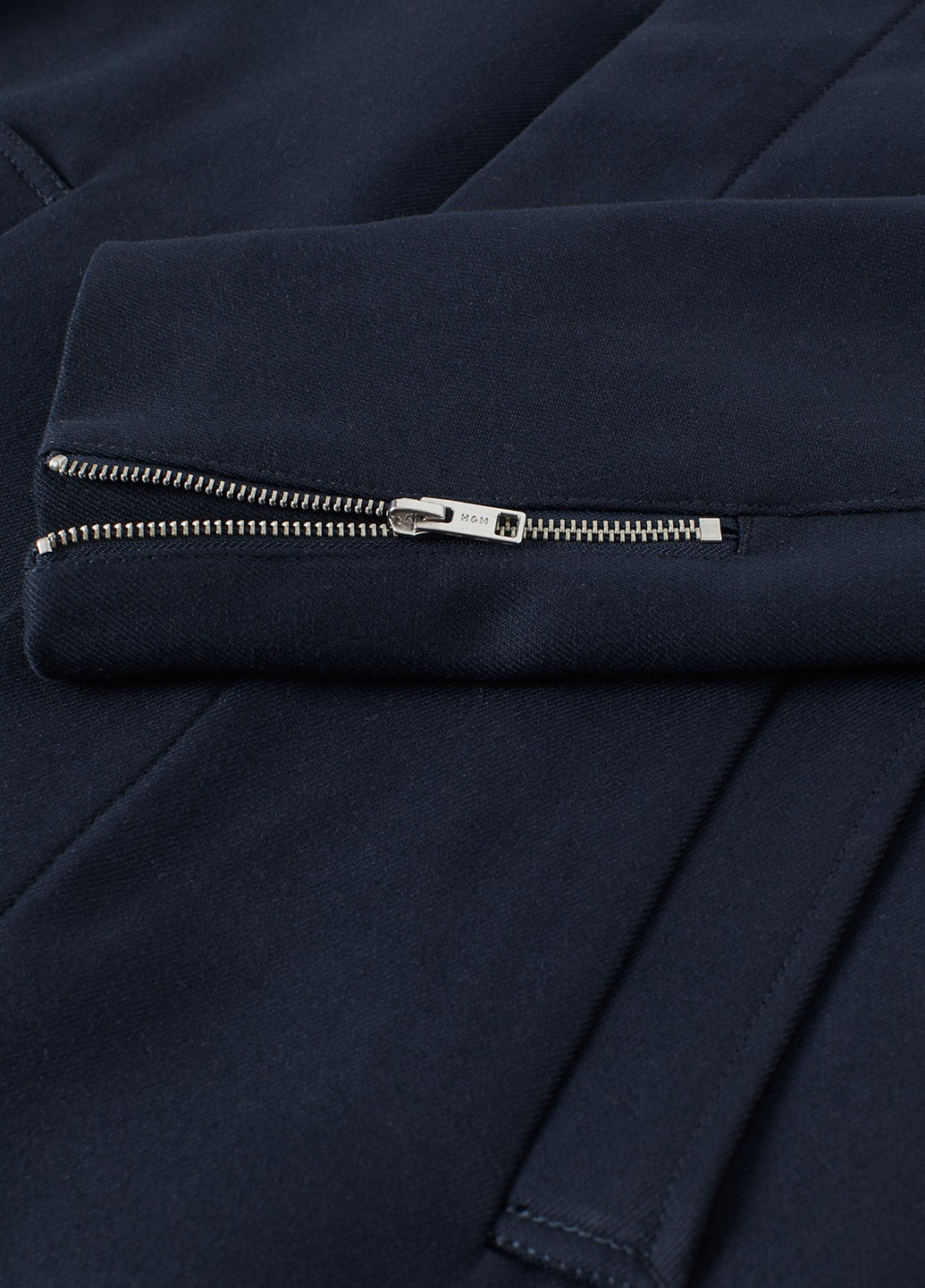 Темно-синее демисезонное Пальто однобортное H&M