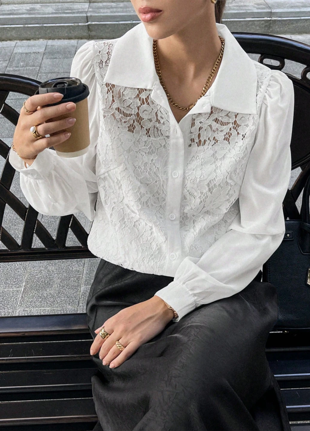 Біла блуза SHEIN
