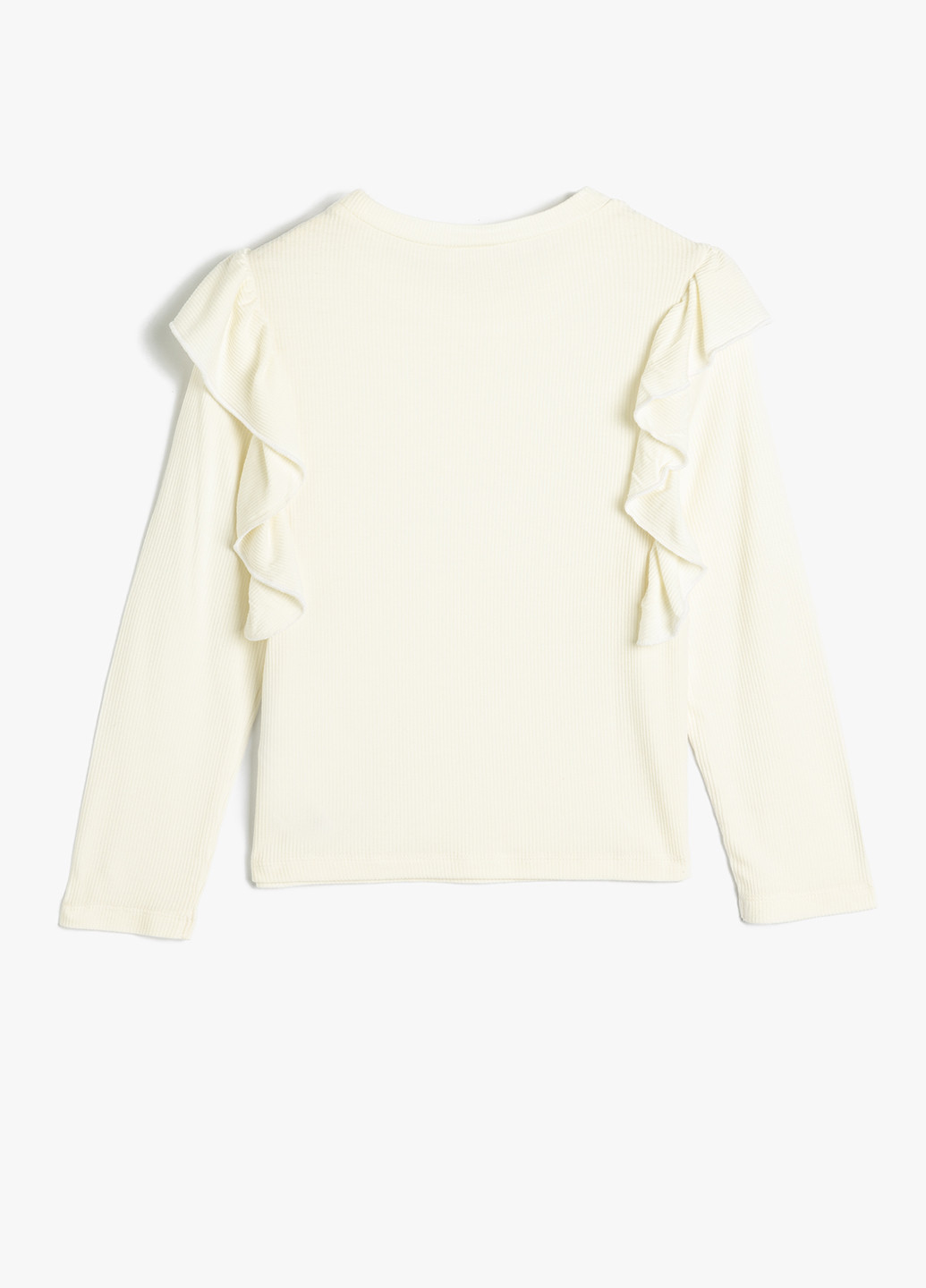 Кремовый демисезонный кэжуал лонгслив KOTON однотонный