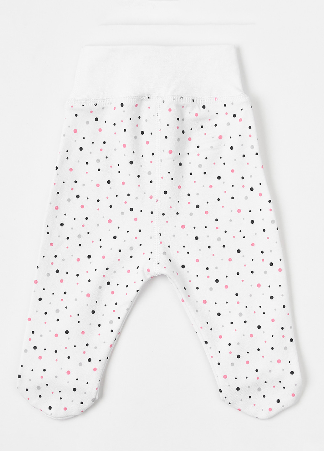 KRAKO ползунки горошек белый повседневный хлопок, интерлок производство - Украина