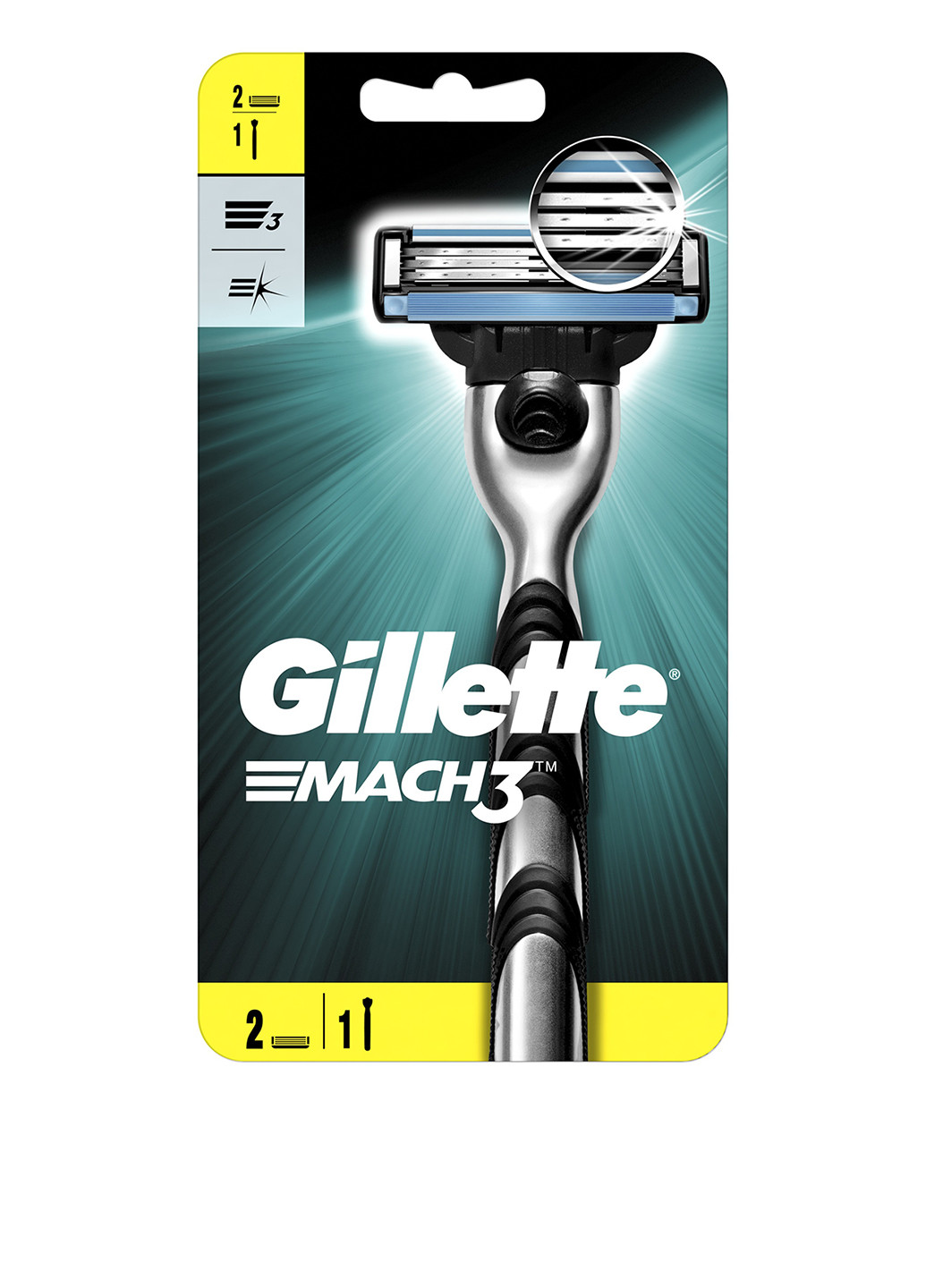 Станок MACH3 с 2 сменными картриджами Gillette (7931196)