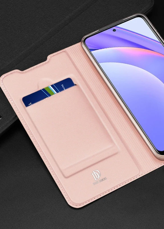 Чохол-книжка з кишенею для візиток для Xiaomi Mi 10T Lite / Redmi Note 9 Pro 5G Rose Gold (is_00000041893_1) Dux Ducis (237824701)